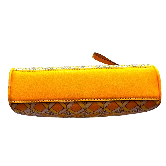 NWT Tory Burch Lemon Drop Geo Logo Wristlet/clutch - Picture 5 of 7